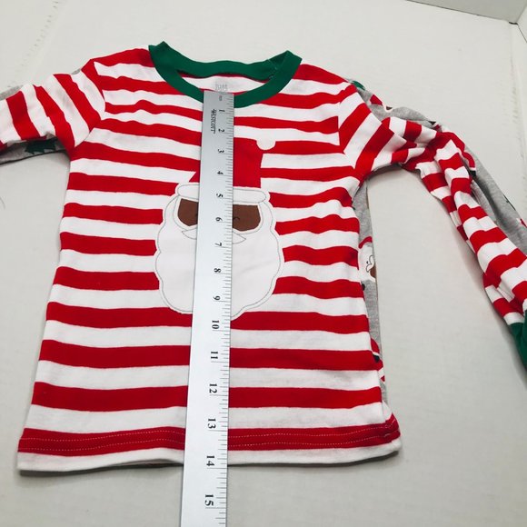 2 Set Pack 4 Piece Just One You Made By Carter's Boy's 4T Dark Santa Pajama New - Picture 12 of 16